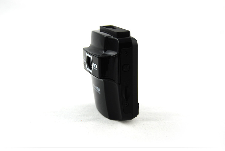 Wide angle lens view of the car DVR