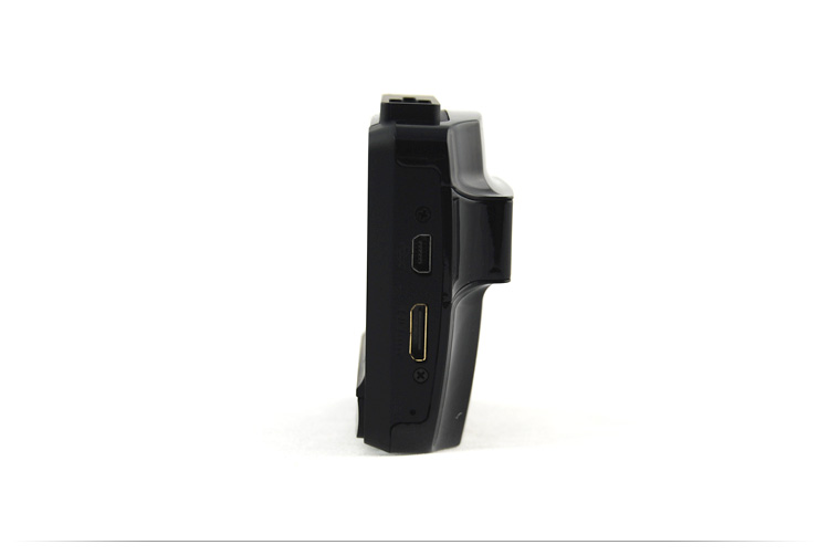 Side view showing ports of the car DVR