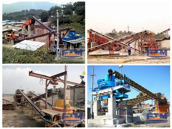 Diagram and layout of a comprehensive sand production line