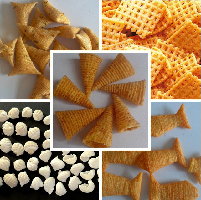 2017 Frying corn chip bugles product manufacturing extruder line - Image 3