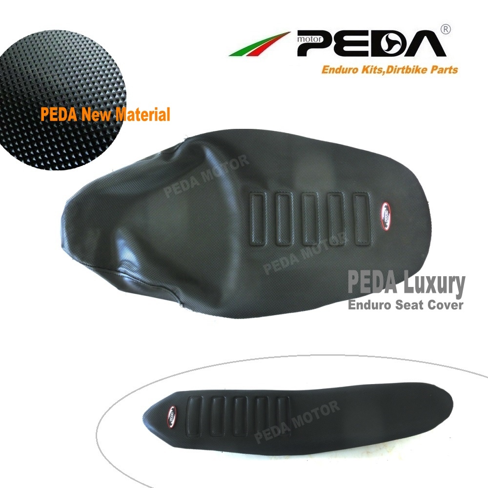 Close-up of the anti-slip material and luxury design of the enduro seat cover.