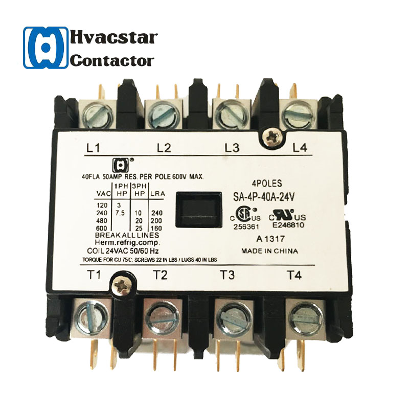 2020 CUL Certified HVAC Definite Purpose Brand Magnetic 4 Poles Electronic AC Contactor - Image 3