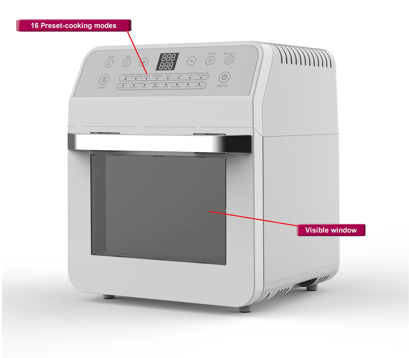 Digital control panel and 12L capacity overview