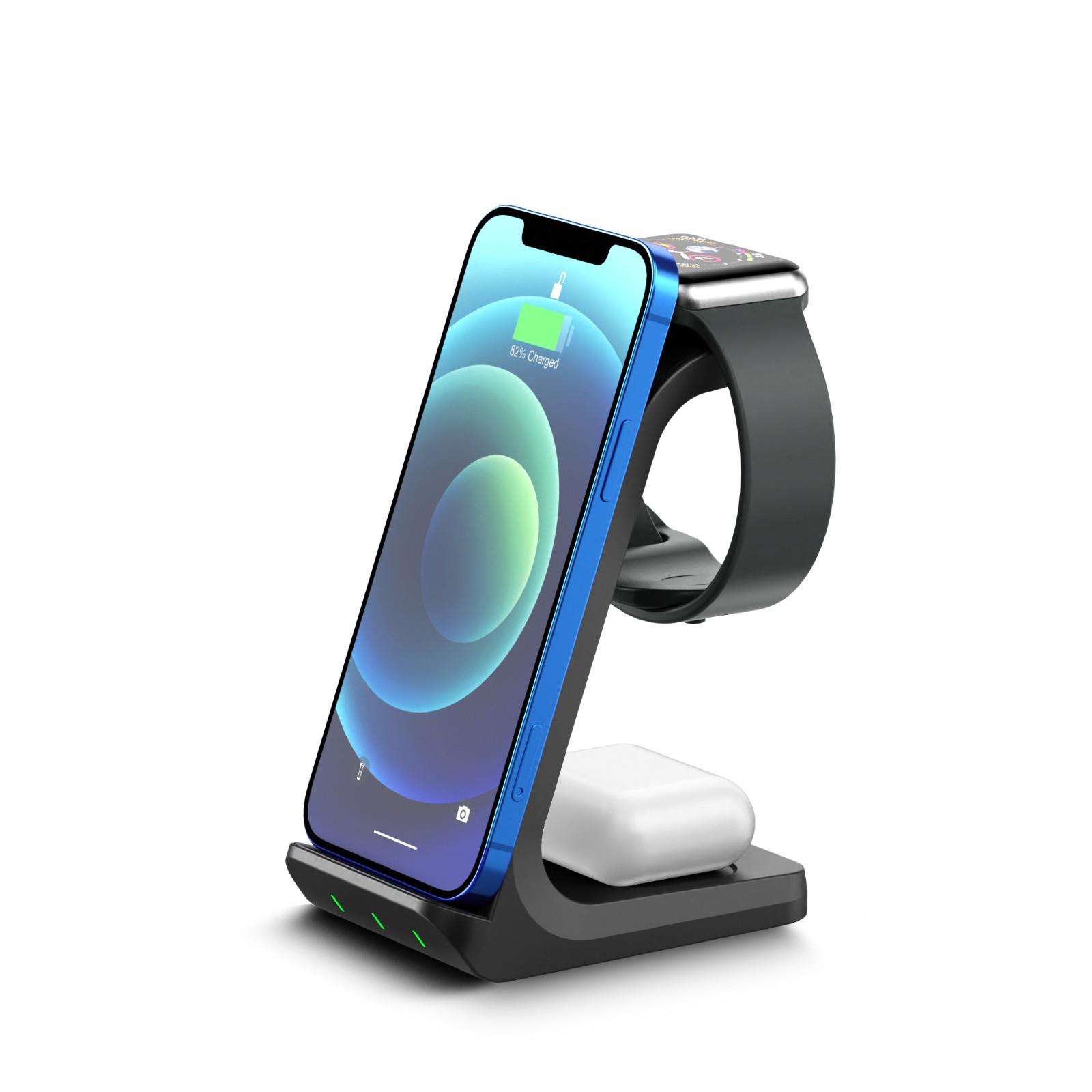 2022 New 15W 3in1 Wireless Chargers Phone Wireless Charging Holder For iPhone For iwatch - Image 3