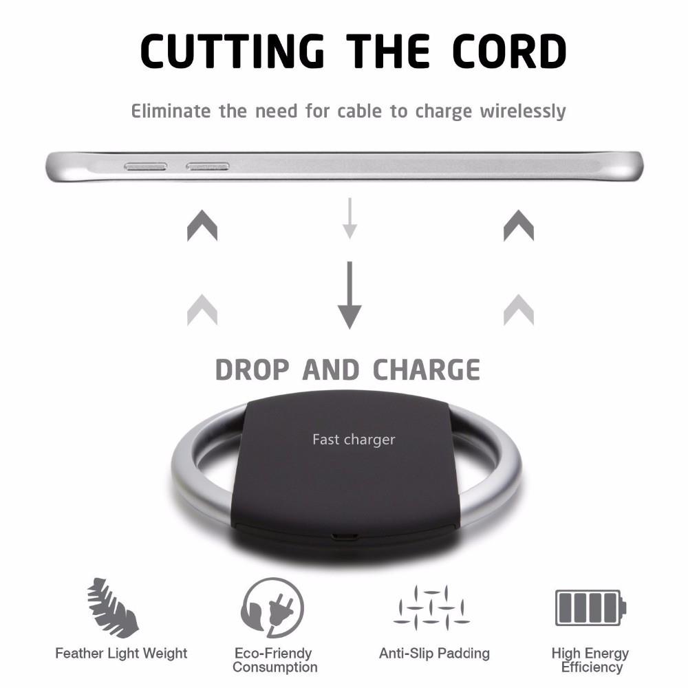 Infographic showing fast charging and anti-slip features