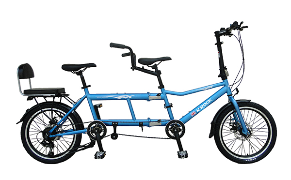 20-Inch Foldable Steel Tandem Bicycle