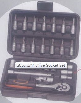 20-Piece 1/4-Inch Drive Socket Set