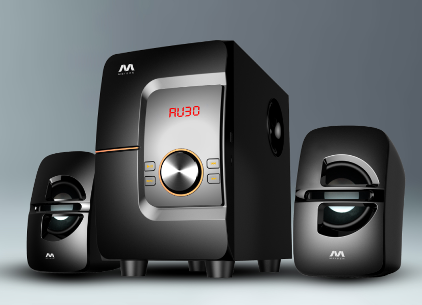 2.1 Channel Multimedia Bluetooth Speaker System with LED and Remote