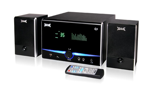 2.1 Channel Multimedia Speaker System with FM Radio