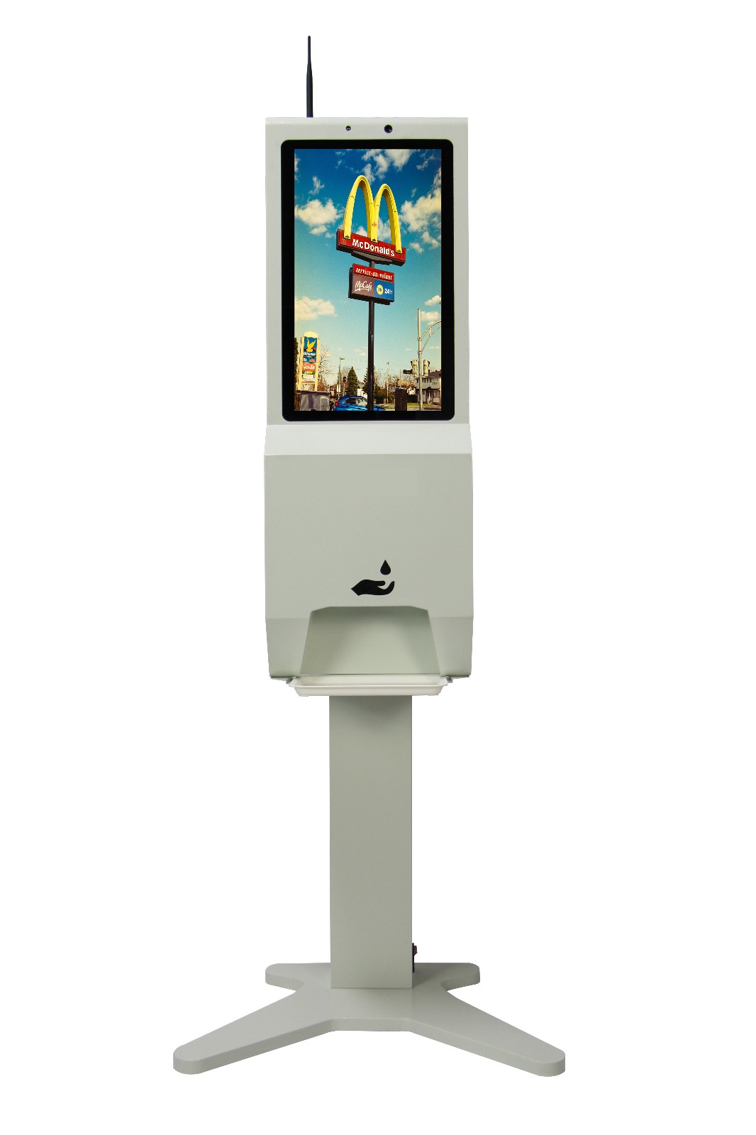 21.5inch advertising dgital signage 4K HD screen face recognition temperature - Image 2