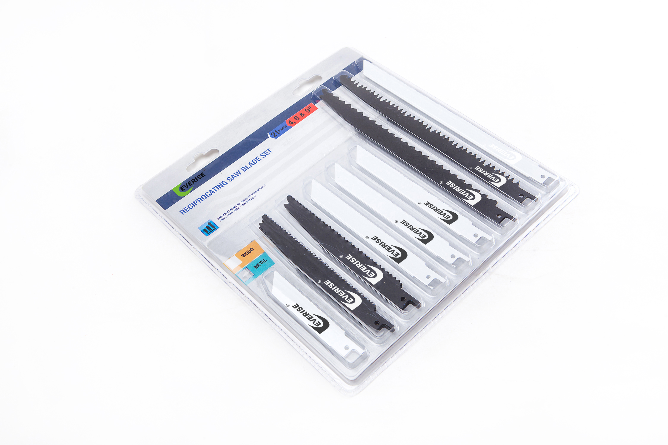 Reciprocating Saw Blade Set, 21 Pieces