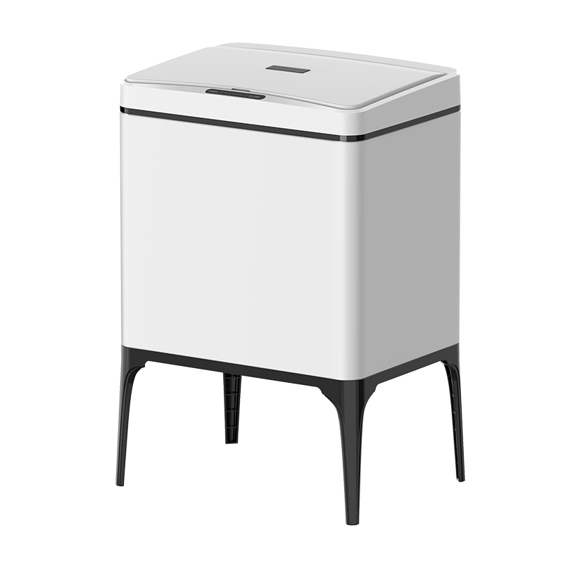 White automatic sensor bin with infrared technology
