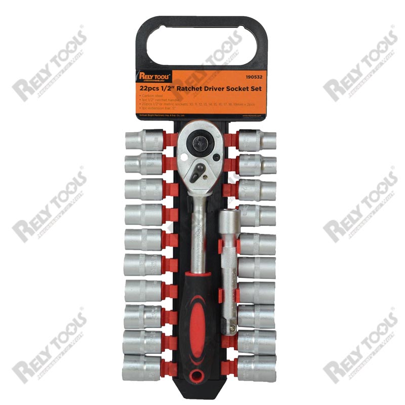 22pcs 1/2" rachet driver socket set - Image 2