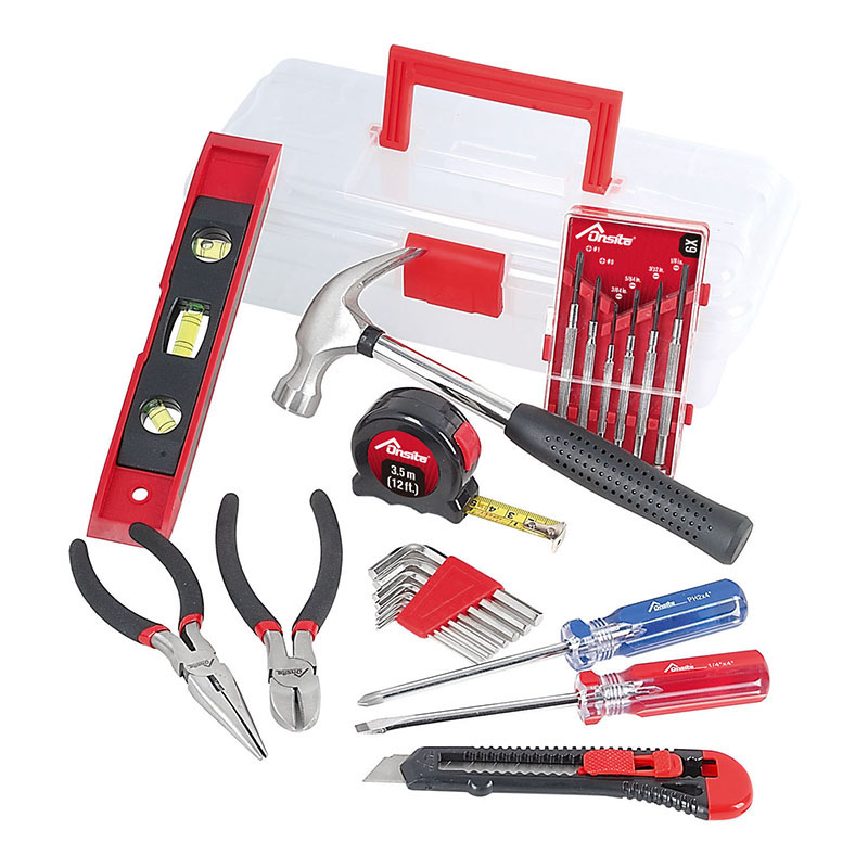 23-Piece Home Repair Tool Set with Toolbox