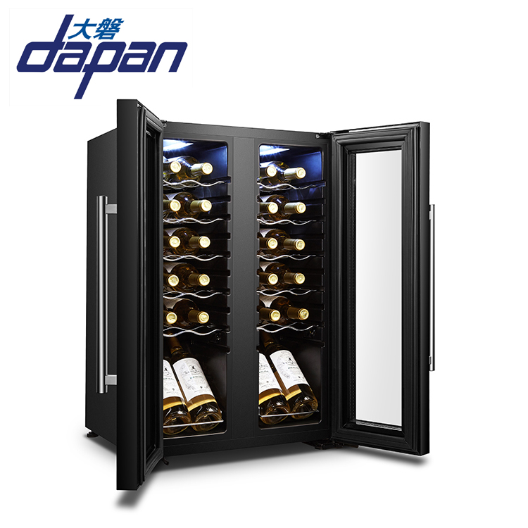 24 bottles two door dual zone side by side compressor wine cooler - Image 3