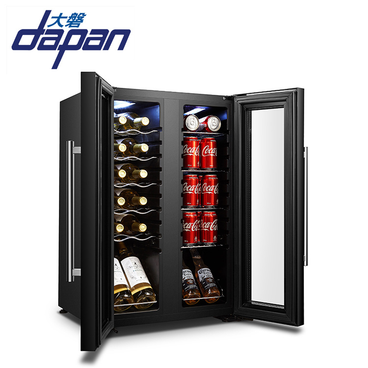 24 bottles two door dual zone side by side compressor wine cooler - Image 2