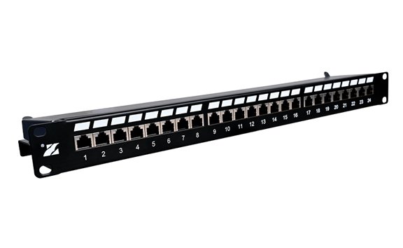 24 Port CAT5e Shielded Patch Panel
