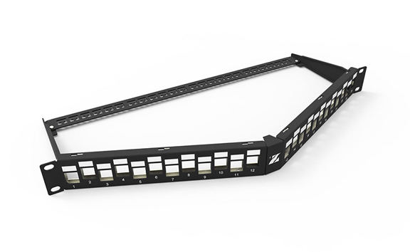 24 Port Angled Patch Panel