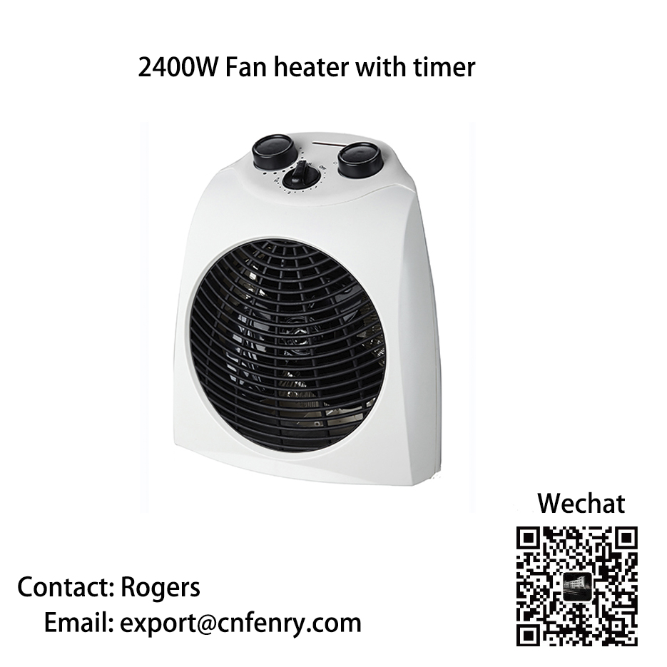 2400W Fan Heater with Adjustable Timer