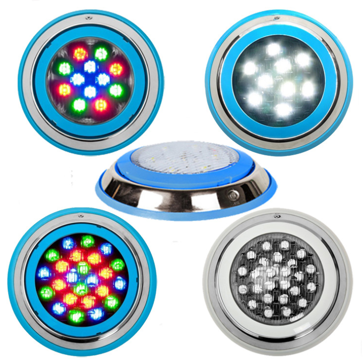 24W IP68 12V RGB Pond Underwater Wall Mounted LED Swimming Pool Light - Image 2