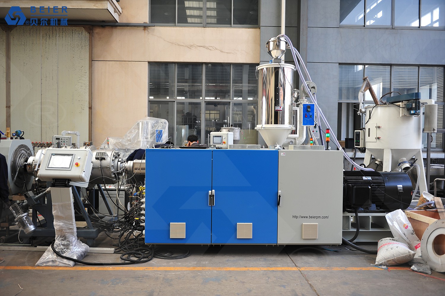 250-630mm HDPE/PE/PP/PP-R pipe extrusion line - Image 2