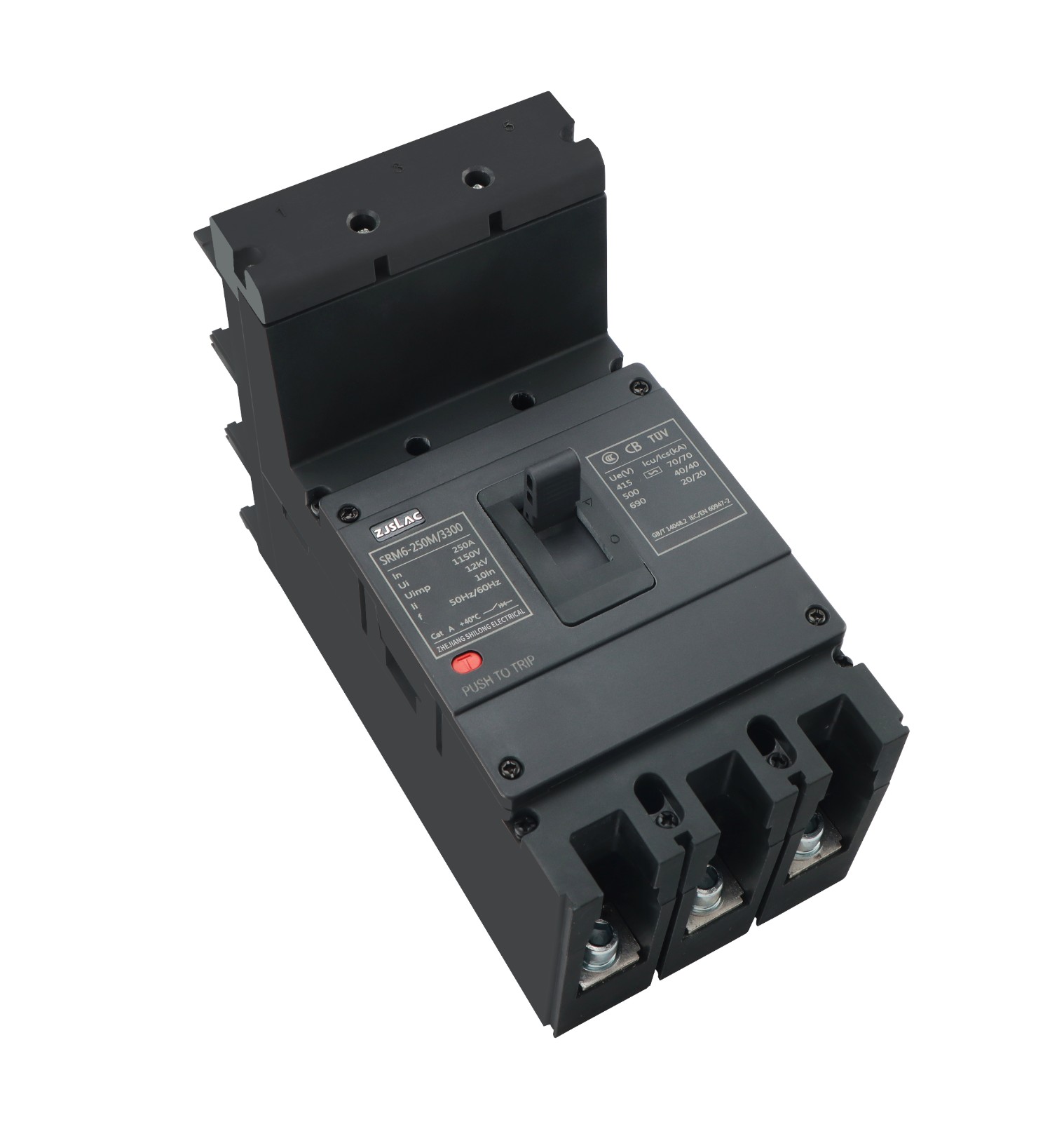 250A 400V/415V/690V Drawout Busbar Type Original 3 Phase Molded Case Circuit Breaker - Image 2