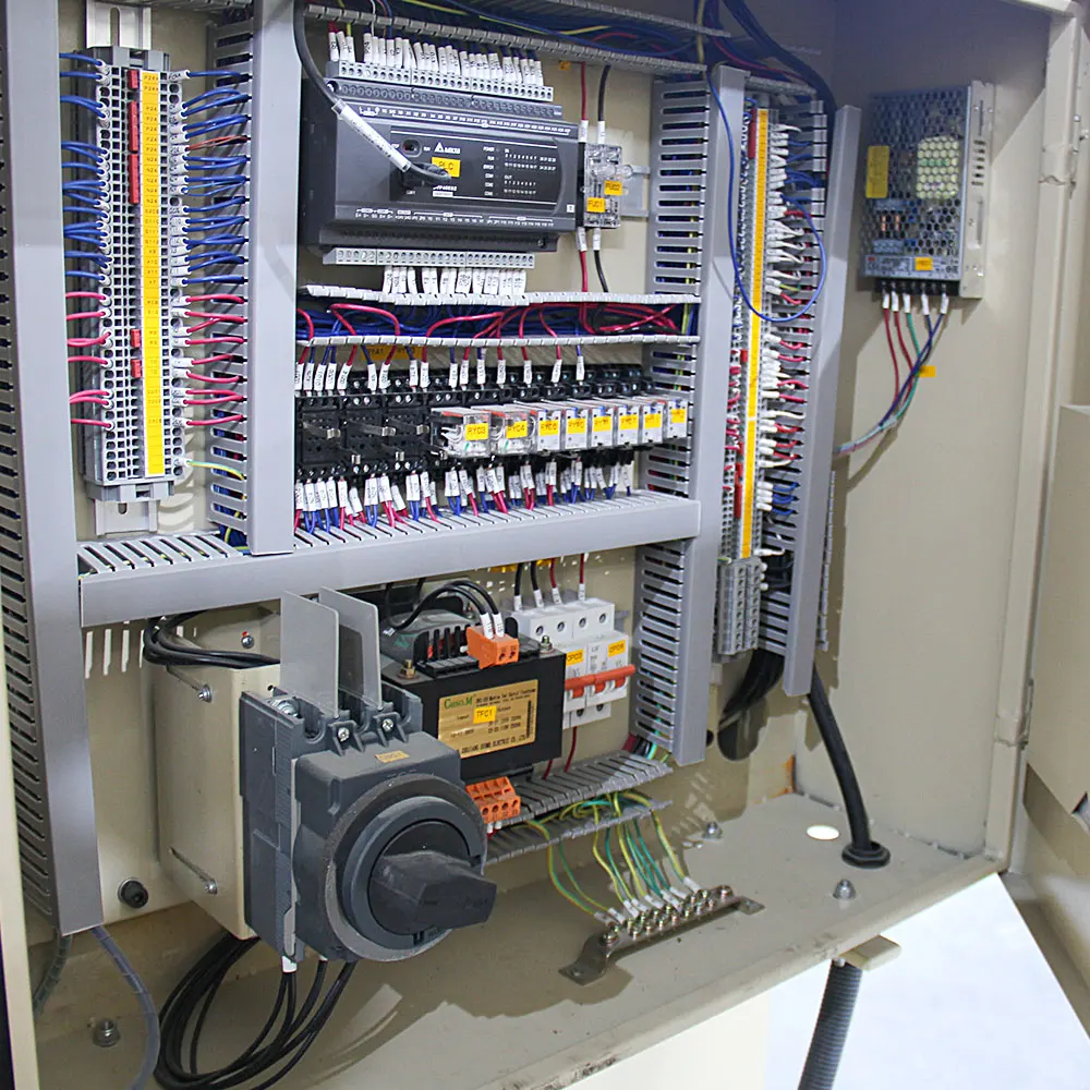 Internal electrical control components and instrumentation