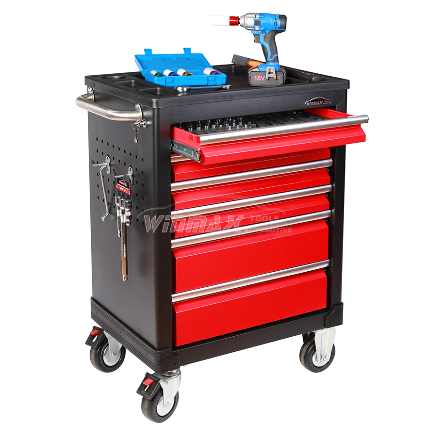 27-Inch 6-Drawer Two-Way Opening Tool Trolley