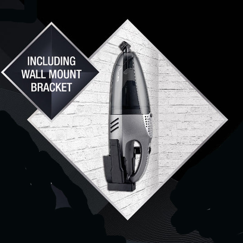 2-in-1 vacuum cleaner with wall mount bracket and charging base