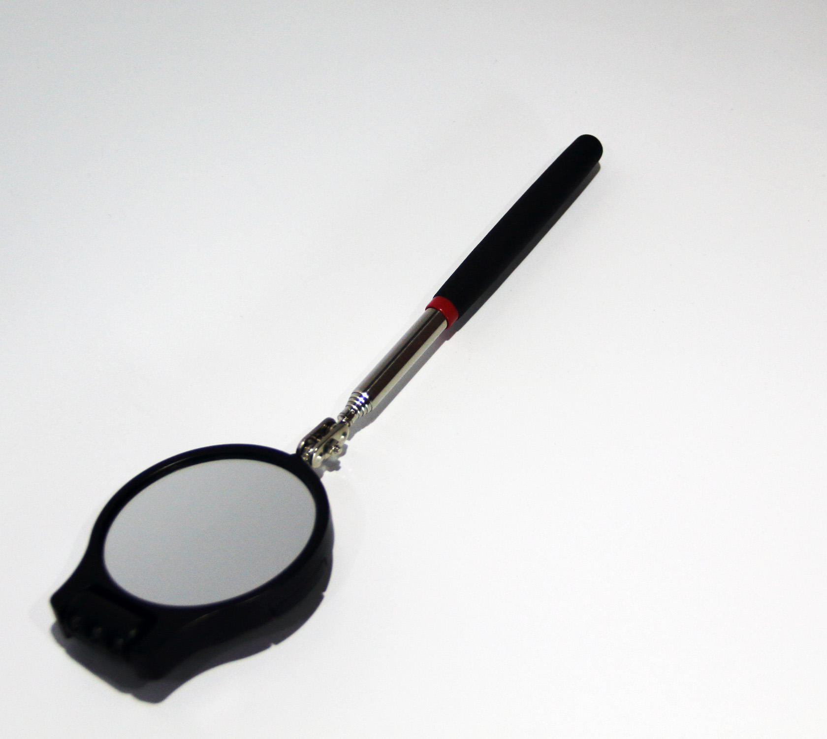 3-1/16” dia Round Inspection Mirror with 3 LED Lights - Image 2