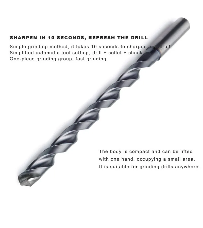 Drill bit sharpening process
