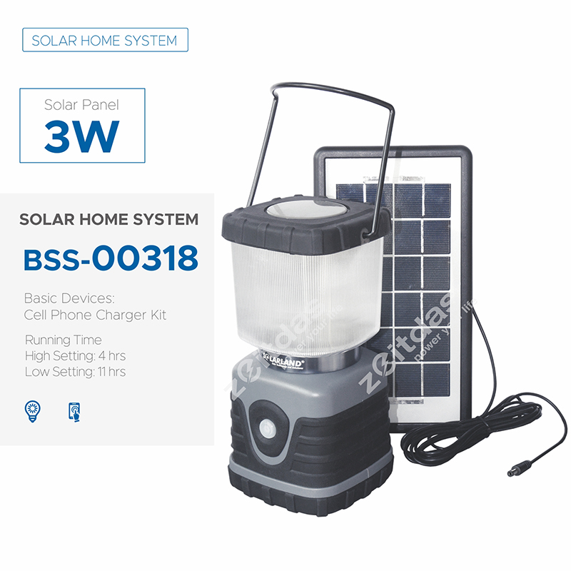 3-5W Solar Home Lighting System with Phone Charger