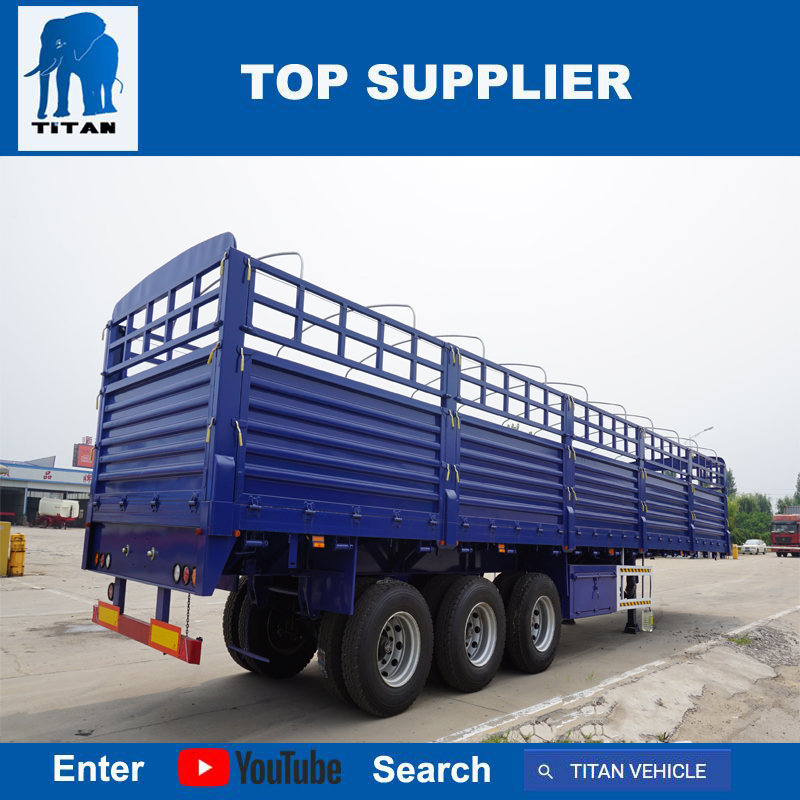 3 axle fence semi trailer in truck trailer - Image 3