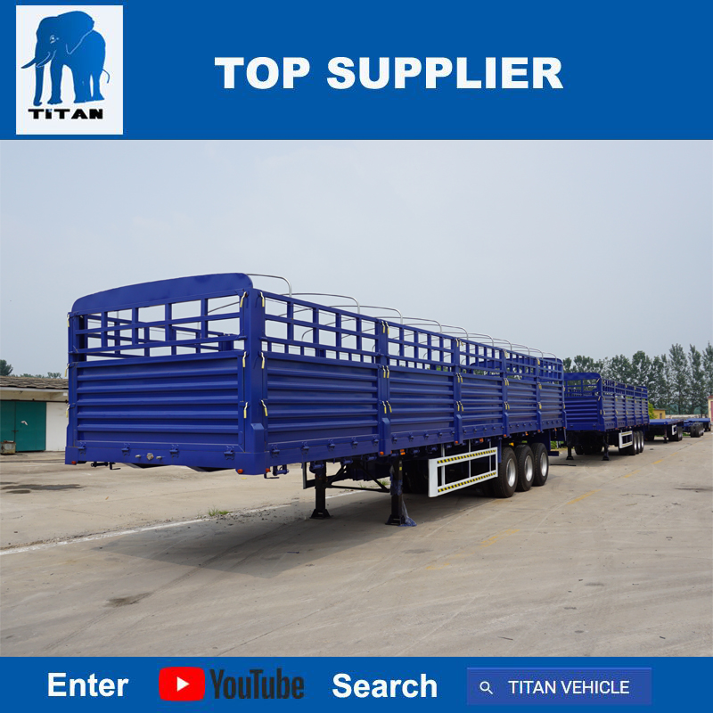 3 axle fence semi trailer in truck trailer - Image 2