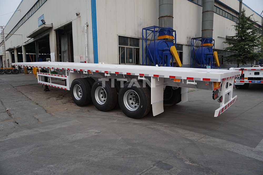 Flatbed surface and axle detail