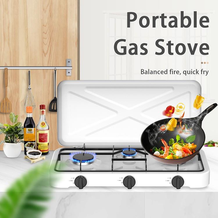 3 Burner Cooktop Camp Cooker Table Top Cooking Gas Stove - Image 3