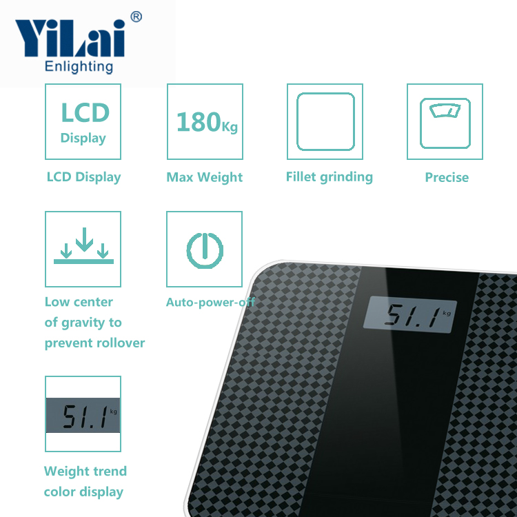 Digital Body Weight Scale with Color Indicator