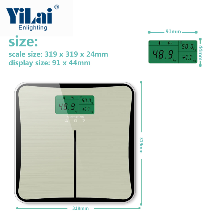 Digital Body Weight Scale with Color-Coded Trend Indicator