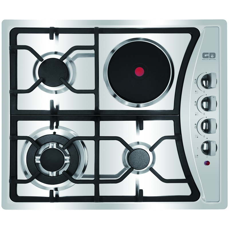 3 Gas Burners with 1 Electric Burner Built-in Gas Hob - Image 2