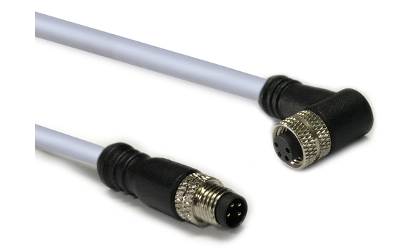 3-Pole M8 Shielded Cable Assembly