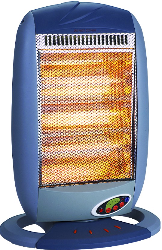1200W Halogen Space Heater with Three Heating Tubes
