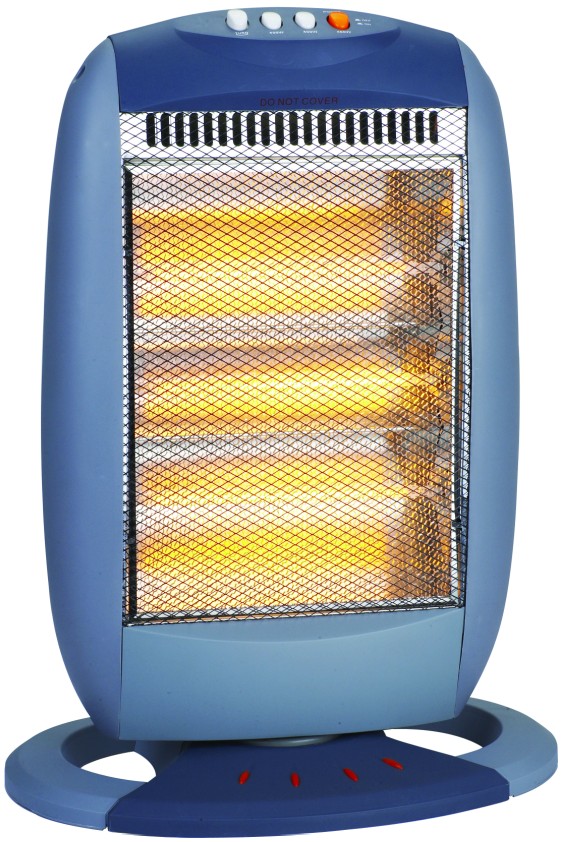 Three-Tube Halogen Space Heater