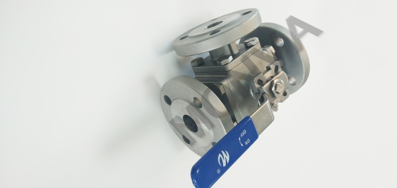 3-Way Flange Ball Valve With Mounting Pad PN16\150Lb - Image 2