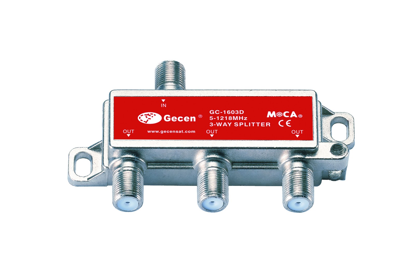 Three-Way Coaxial Cable Splitter