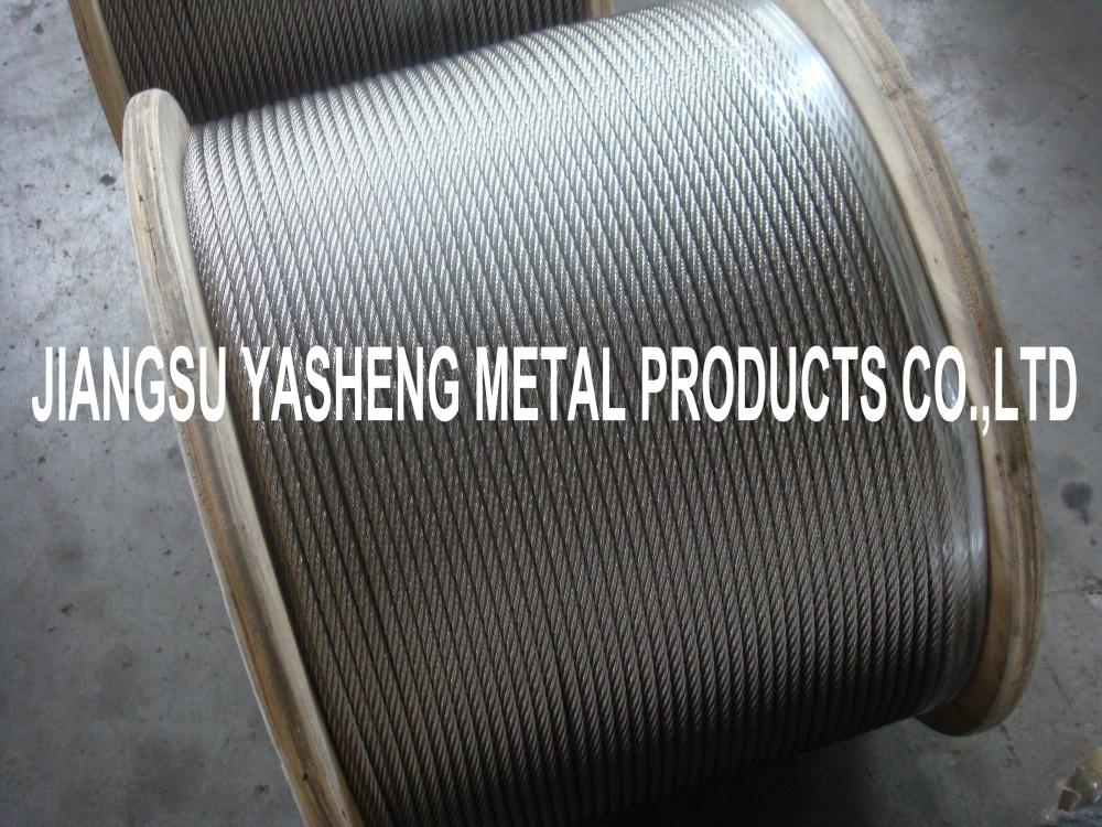 Stainless Steel Wire Rope 7x7 7x19