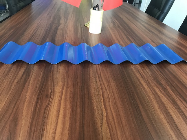 Finished corrugated roof sheets