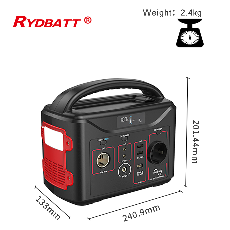 320Wh Solar Camping Power Station DC 12V AC 110V 220V Output 45W Fast Charge For Phone - Image 3