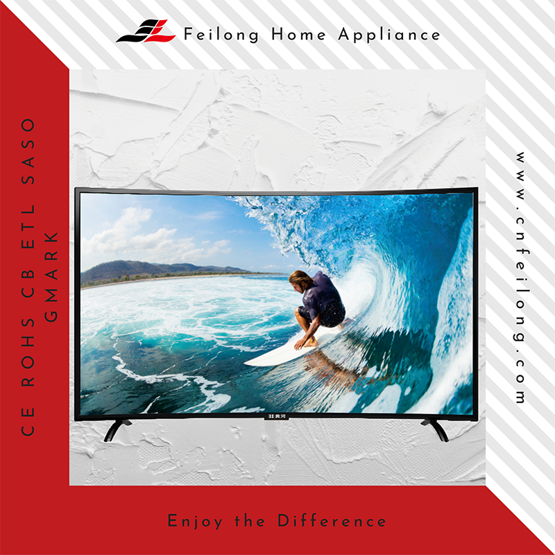 32inch Curve FHD SMART DVB-T2 DVB-S2 ISDB-T ATSC LED TV - Image 3