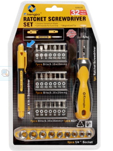 32-Piece Ratchet Screwdriver Bit and Socket Set