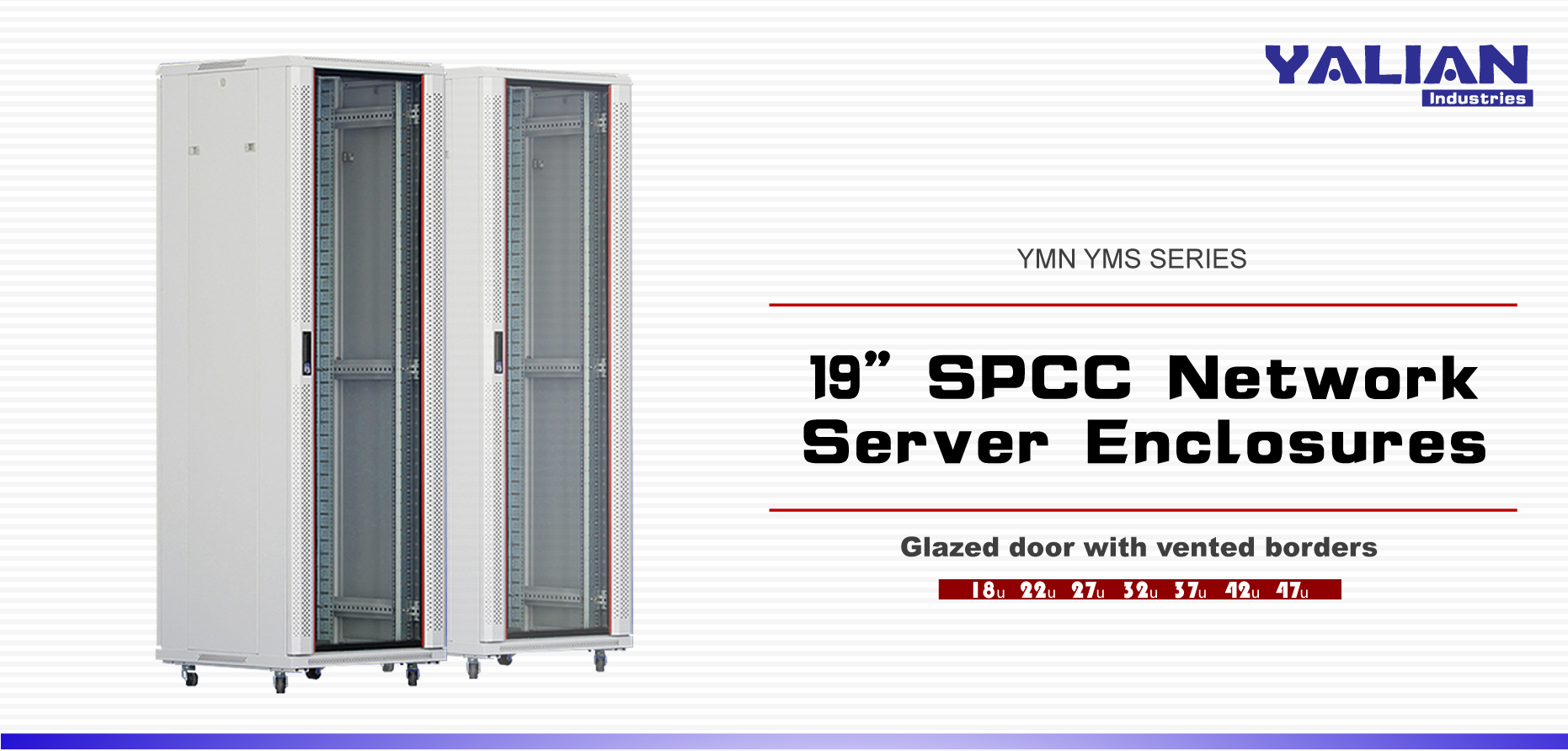 32U Network Server Cabinet with Glazed Door